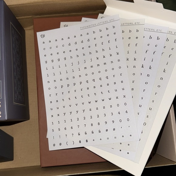 Elegant Stationery Set with Stickers and Stamp - Picture 3 of 6